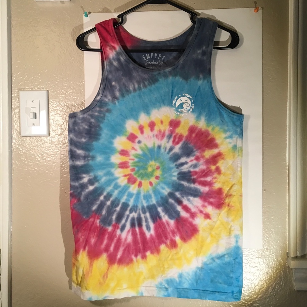 Empyre Tank Top Rainbow Tie Dye Woman